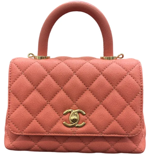 CHANEL Coco Handle Caviar Skin