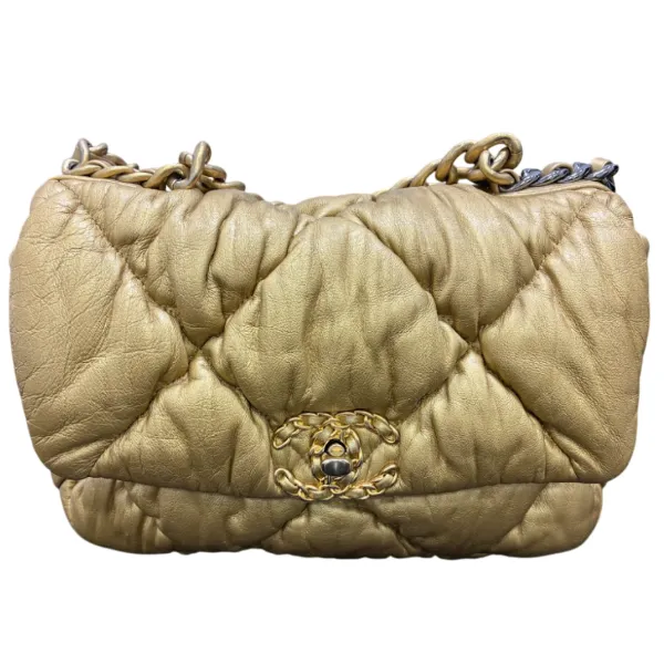 Chanel Iridescent Lambskin Quilted Medium Chanel 19 Flap