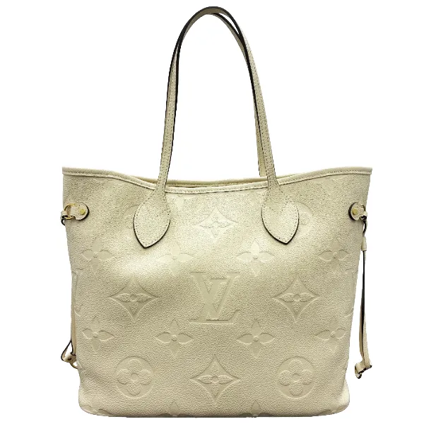 LOUIS VUITTON Neverfull MM Cowhide-leather trim