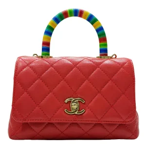 CHANEL Rainbow Coco Handle